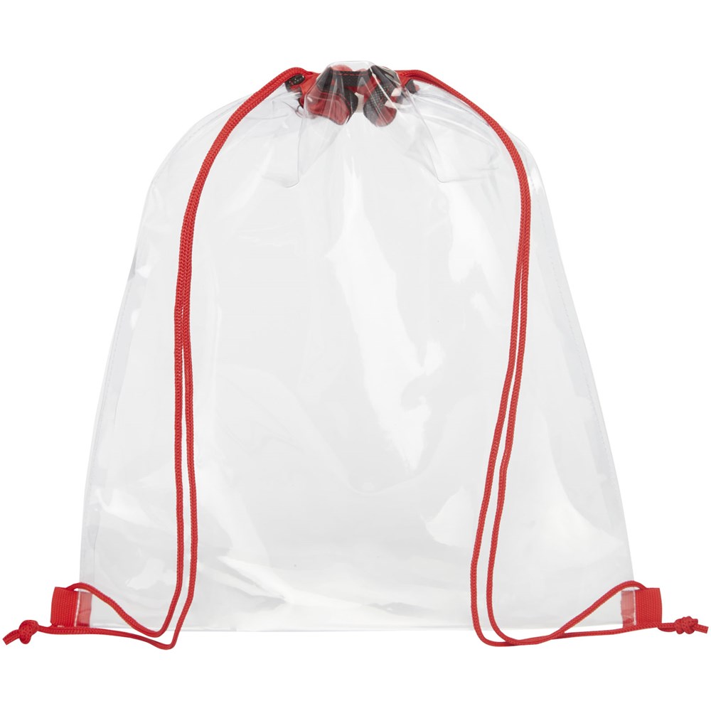 Lancaster Premium Turnbeutel 5L rot, transparent klar