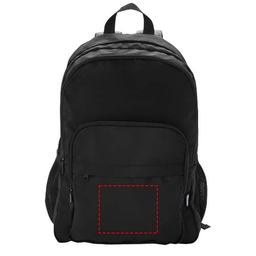 Sac à dos pour ordinateur portable 15'' Trend Plus recyclé certifié GRS de 20L Noir
