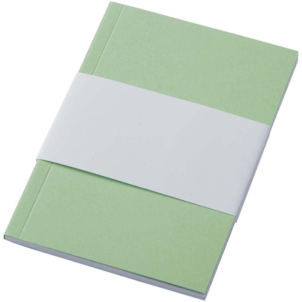 Cahier Novella Austen A6 recyclé à couverture souple de 50 feuilles Vert