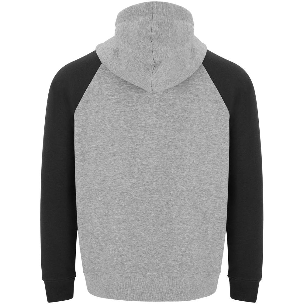 Badet zweifarbiger Kapuzenpullover für Kinder heather grau, schwarz