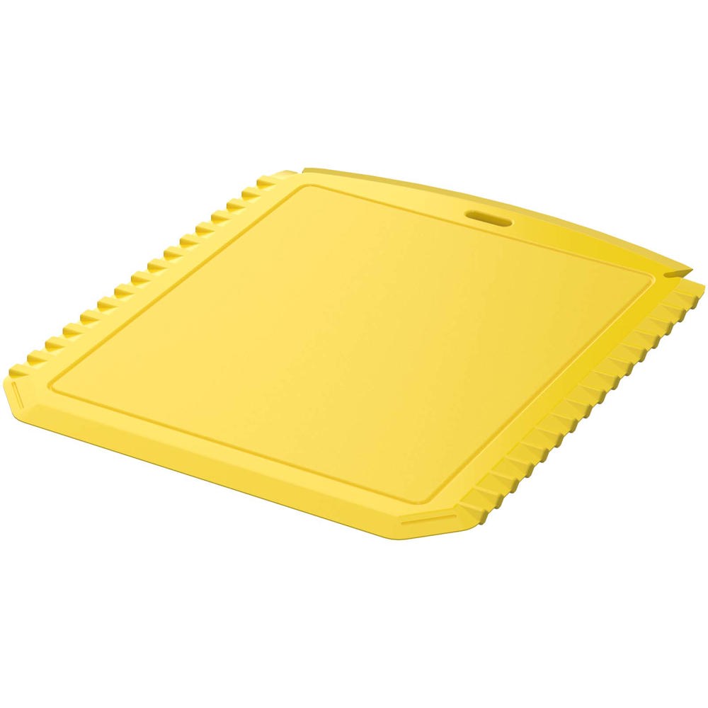 Grattoir à glace Thrym rectangulaire et en plastique recyclé Jaune