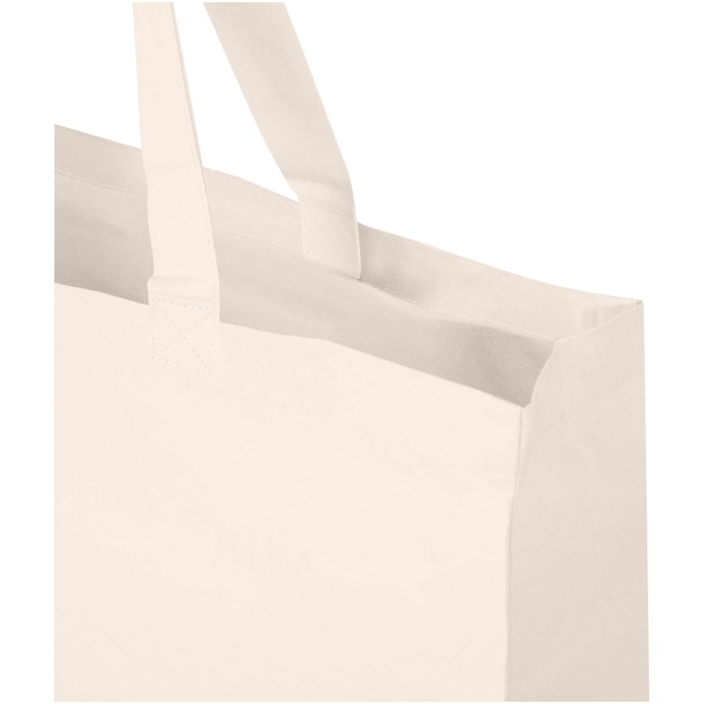Odessa 220 g/m² Baumwoll Tragetasche aus GRS recycelter Baumwolle 40L natur