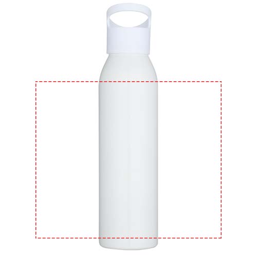 Sky 650 ml RCS-zertifizierte, einwandige Trinkflasche aus recyceltem Edelstahl weiss