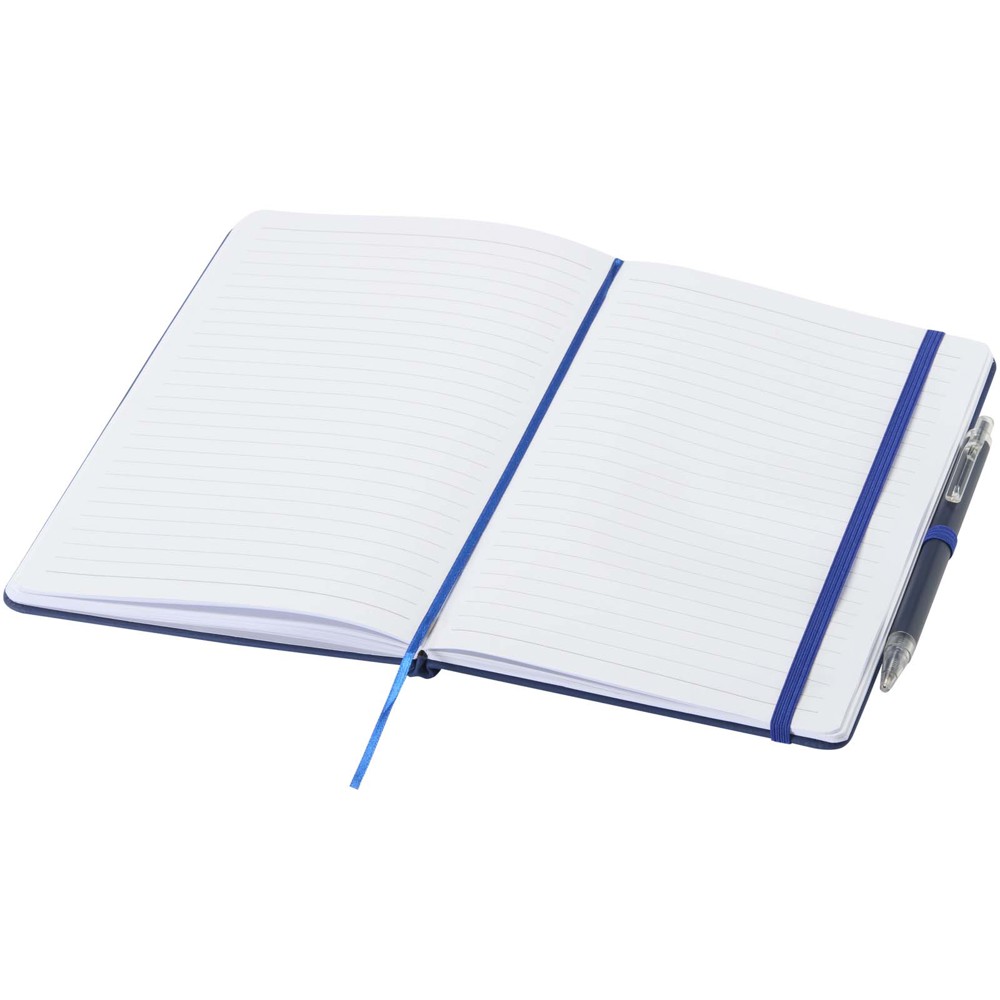 Ensemble comprenant un cahier en papier recyclé Spectrum A5 et un stylo à bille Marine
