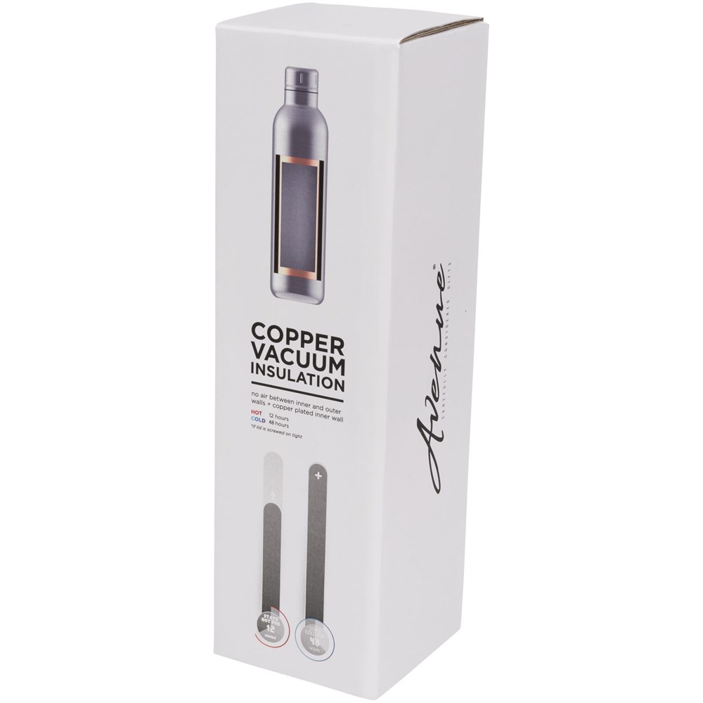 Thor 510 ml Kupfer-Vakuum Isolierflasche grau
