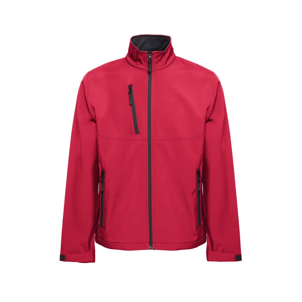 THC EANES Softshell-Jacke (Unisex) aus Polyester und Elastan rot