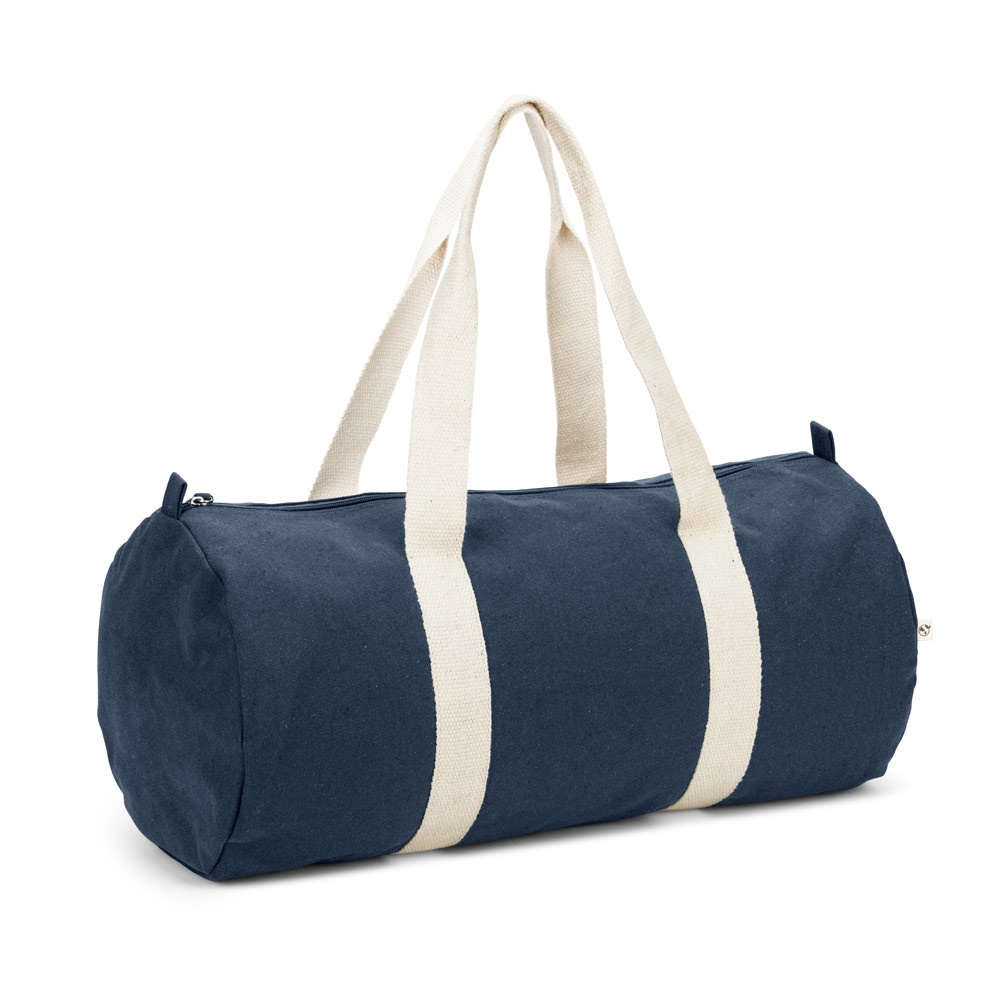 SAINT SPORT Sac de sport en coton recyclé et polyester recyclé (380 g/m²) bleu