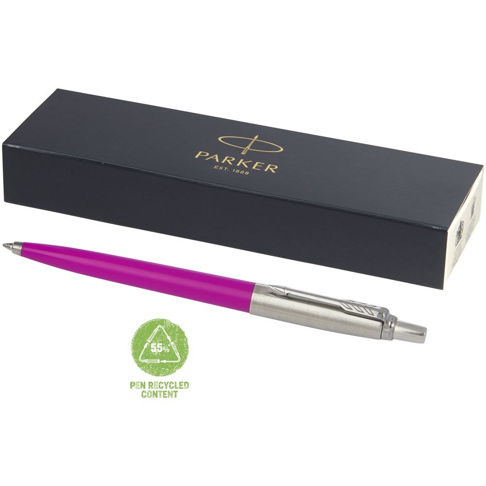 Parker Jotter Recycled Kugelschreiber (schwarze Mine) magenta