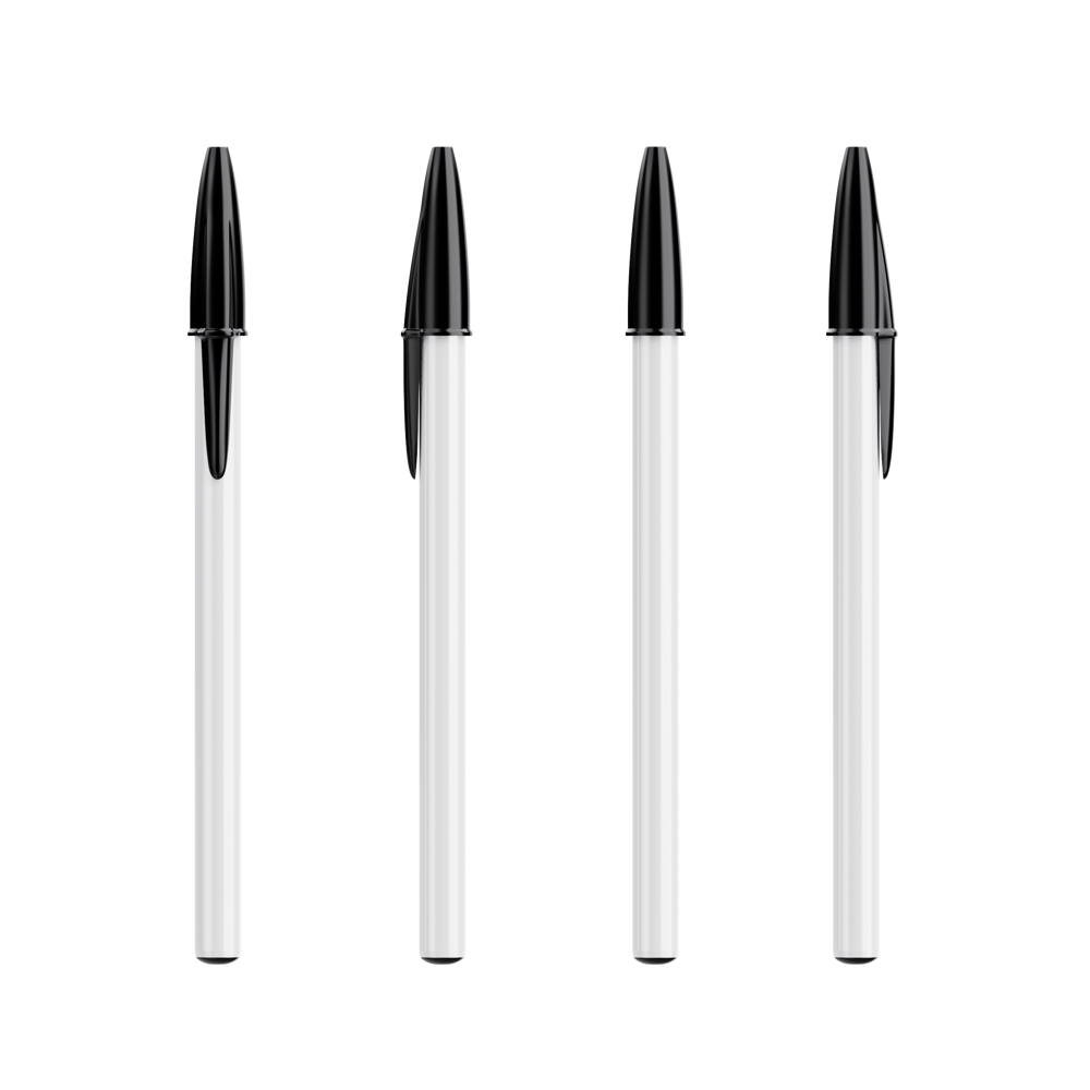 BIC® Style Kugelschreiber Weiss / Schwarz / Schwarze Tinte