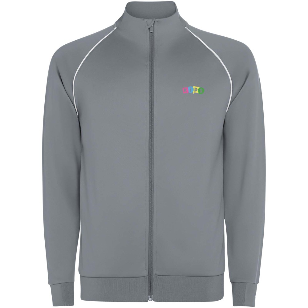 Valier Kinder Sweatshirt mit durchgehendem Reissverschluss Grau