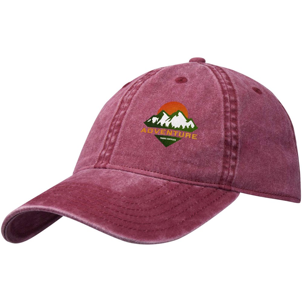 Grafton Kappe mit 6 Segmenten washed bordeaux