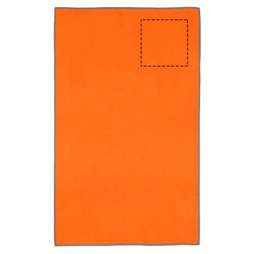 Pieter ultraleichtes und schnell trocknendes GRS Handtuch 30 × 50 cm orange