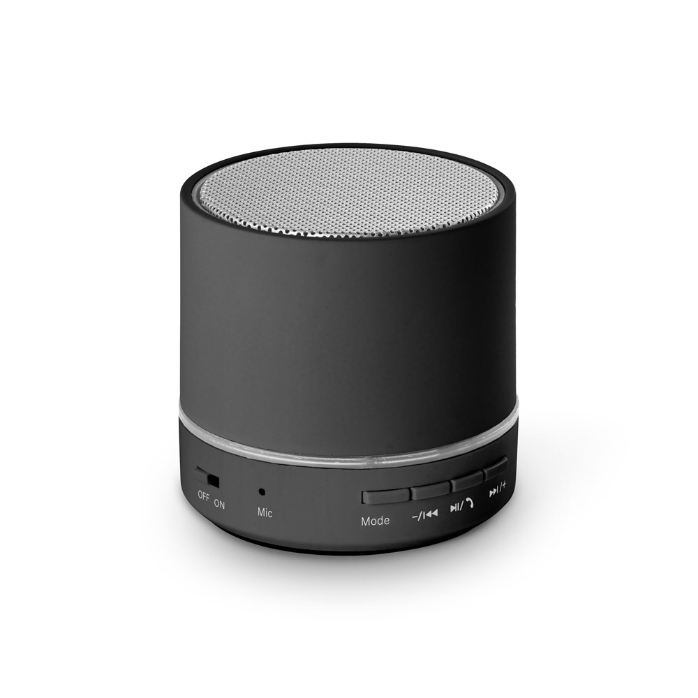 RE-PEREY Haut-parleur portable 3W avec 4h30m d'autonomie sur ABS recyclé (100 % rABS) Noir