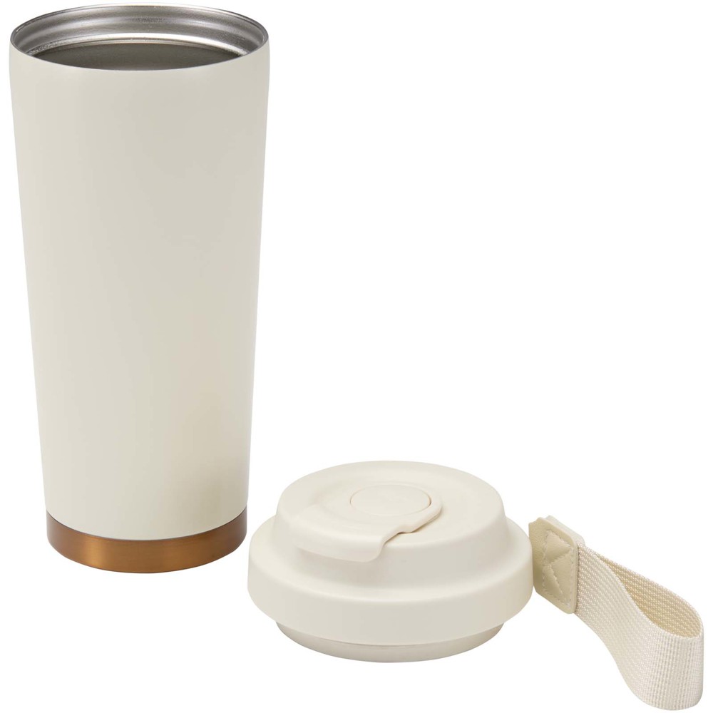 Gobelet isotherme à double paroi en acier inoxydable recyclé RCS Hampton, 480 ml