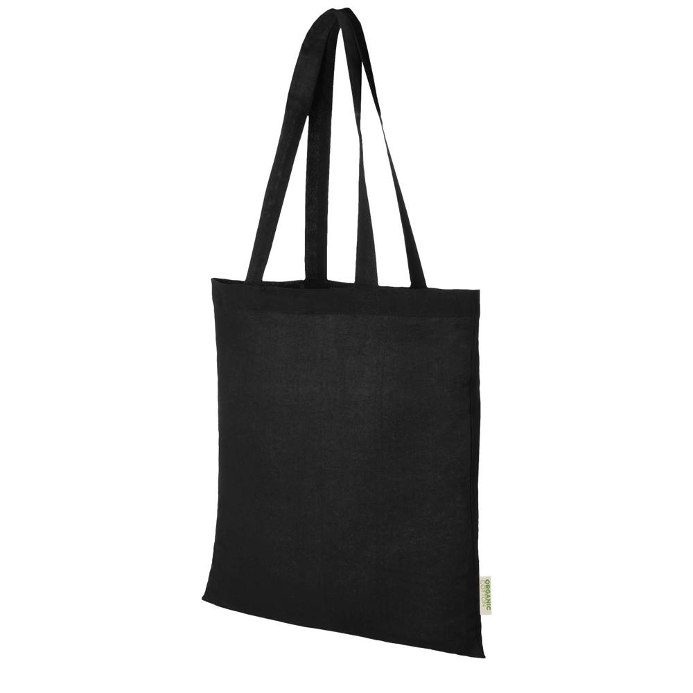 Sac shopping Odisha de 7 L bio certifié OCS 140 g/m² noir