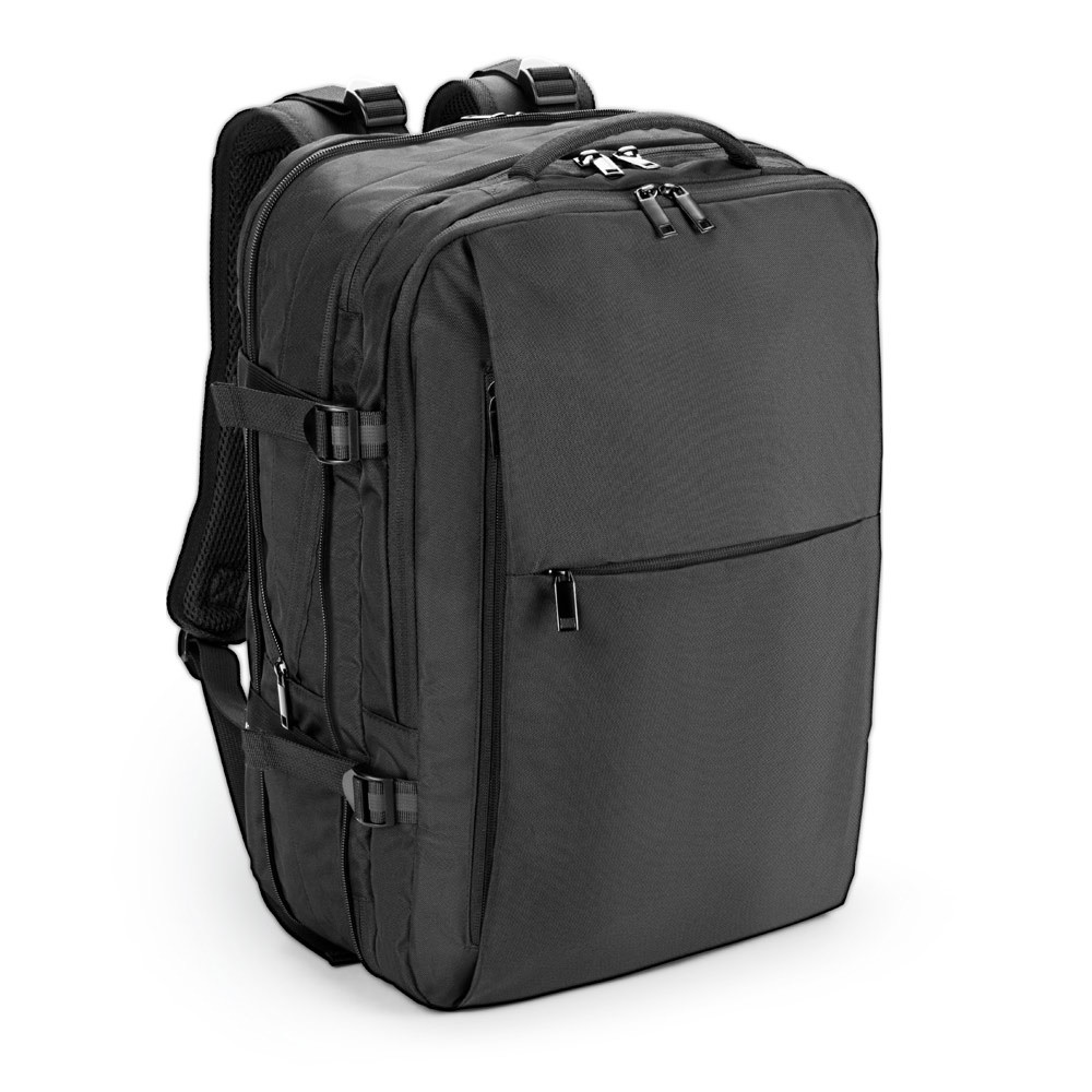 DALLAS. Hochverdichteter Reiserucksack aus recyceltem 600D-Polyester für 17.3