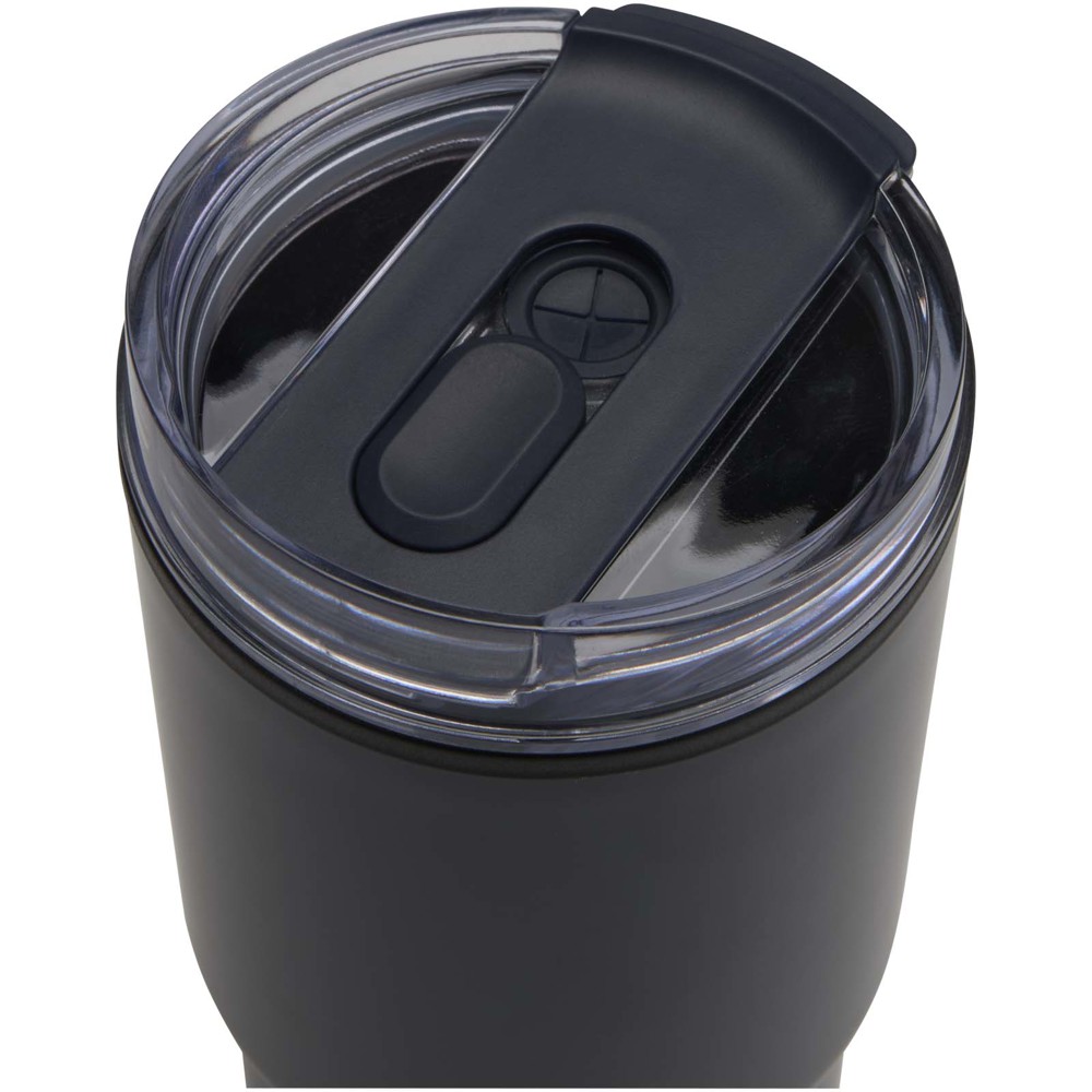 Gobelet isotherme à double paroi Westin 540 ml en RCS recyclé, avec paille Marine