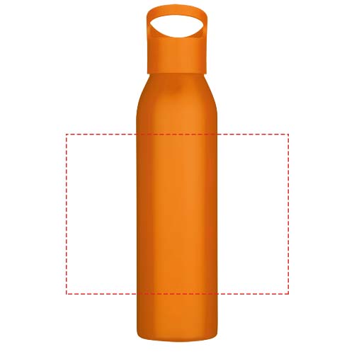 Bouteille d’eau Sky de 650 ml en acier inoxydable recyclé certifié RCS à simple paroi Orange