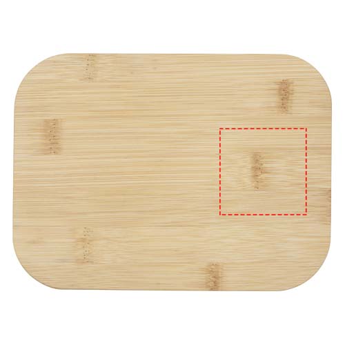 Roby Glas-Brotdose mit Bambusdeckel heather grün