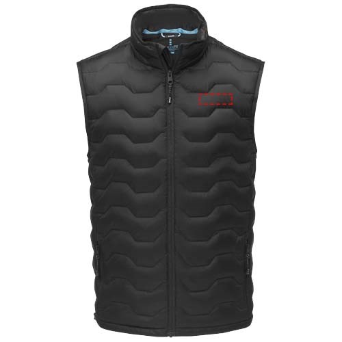 Epidote GRS isolierter Daunen-Bodywarmer aus recyceltem Material für Herren Schwarz