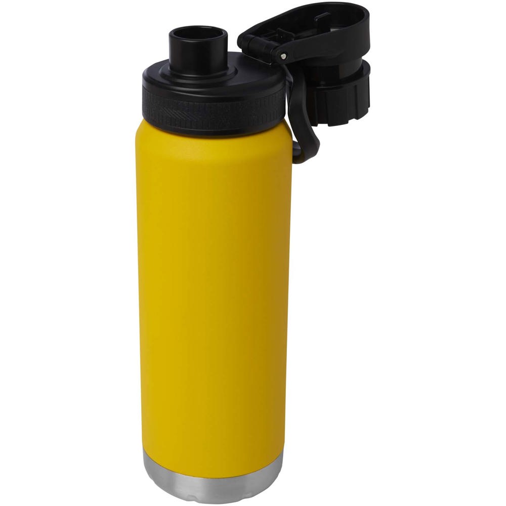 Fortis 700 ml RCS-zertifizierte Kupfer-Vakuum Isolierflasche aus recyceltem Edelstahl (Kohlensäure geeignet) Ochre