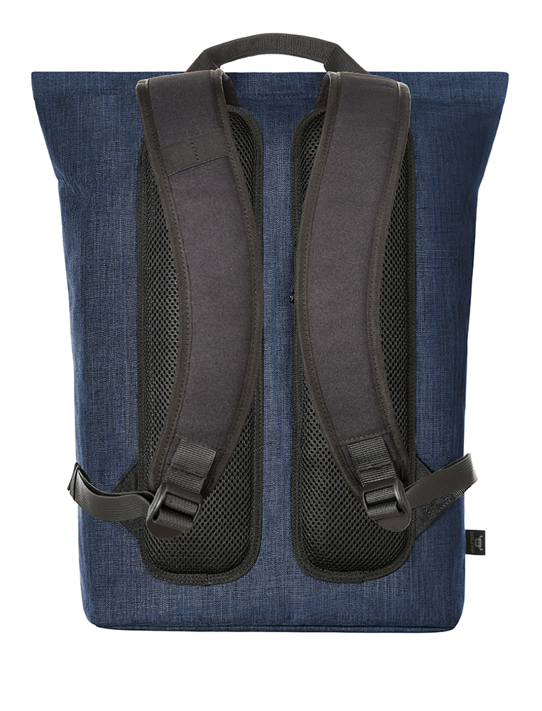 Laptop-Rucksack EUROPE blau meliert