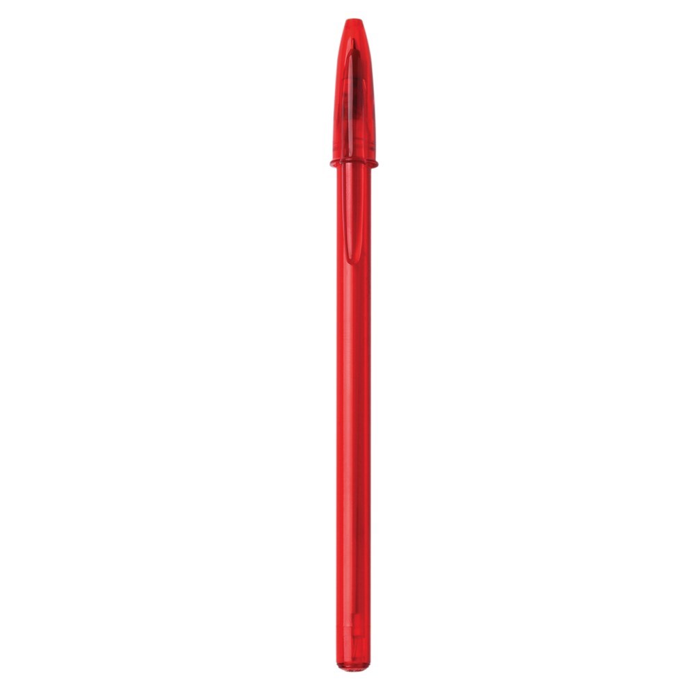 BIC® Style Kugelschreiber Transparent  Rot/ Transparent Rot/ Blaue Tinte