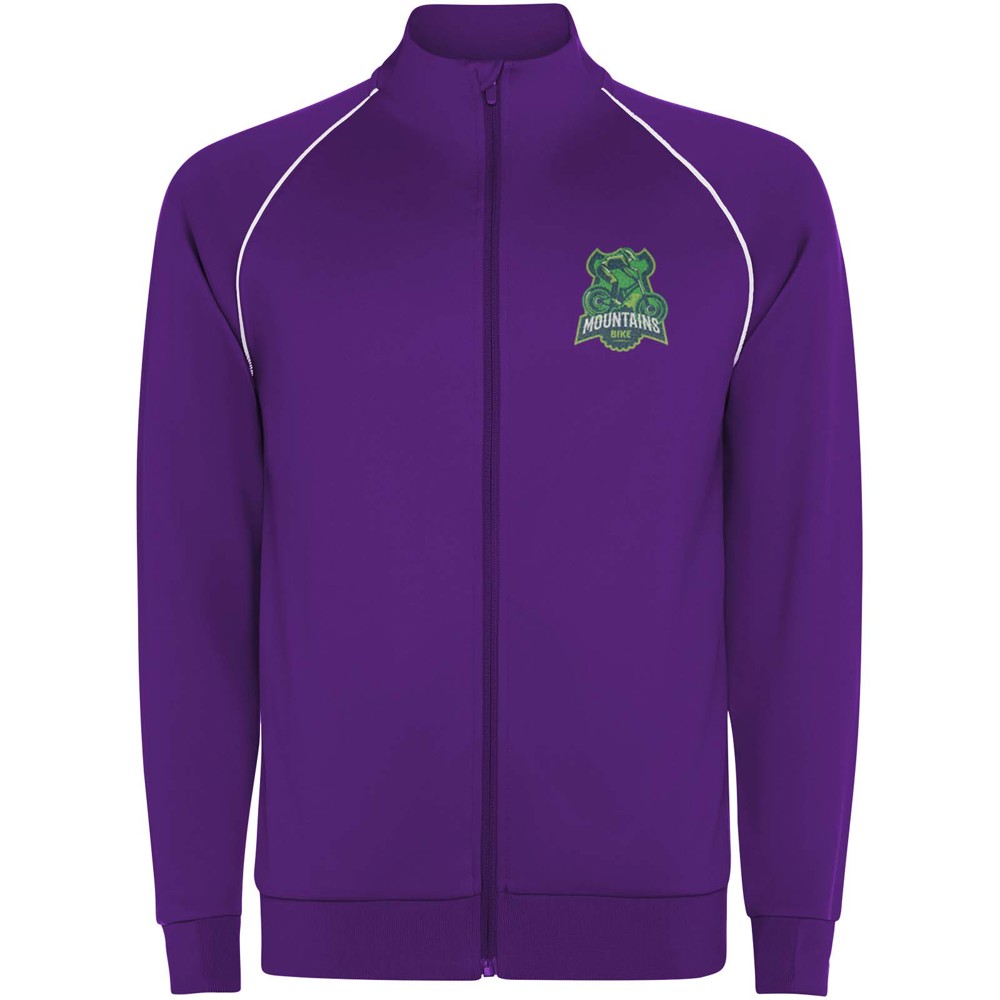 Valier Herren Sweatshirt mit durchgehendem Reissverschluss malve