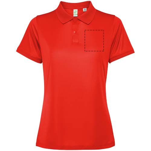 Polo Tormo à manches courtes pour femme Rouge