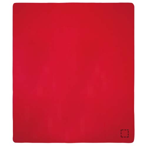 Huggy Fleecedecke mit Hülle 220 × 250 cm rot