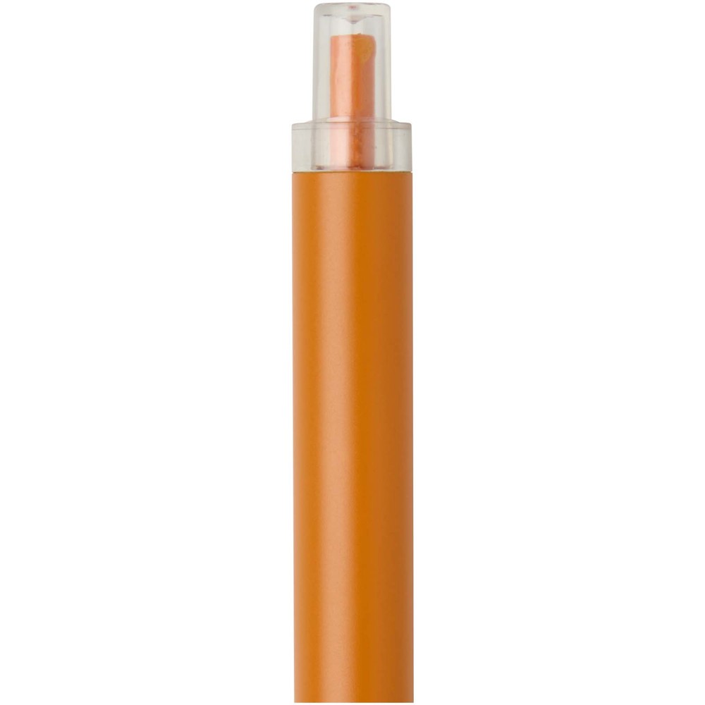 Stylo à bille Spectrum en aluminium recyclé (encre bleue) orange