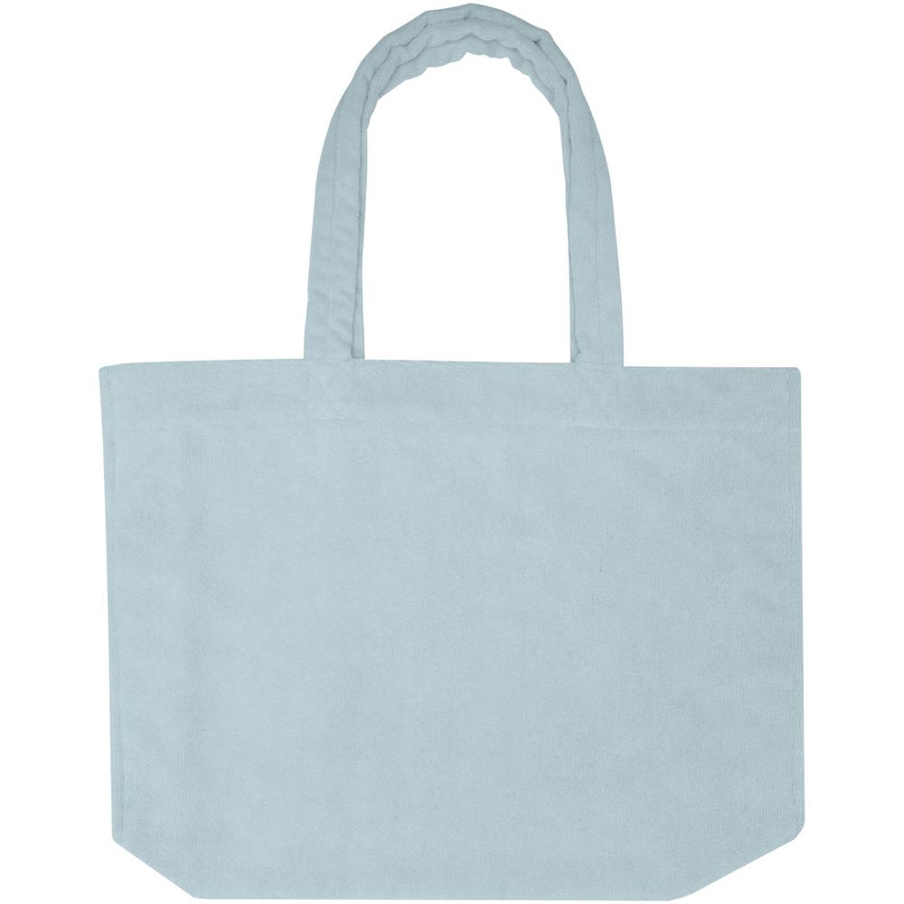 Siam GRS-recycelte Strandtragetasche aus Frottee 13 L Cloud Blue