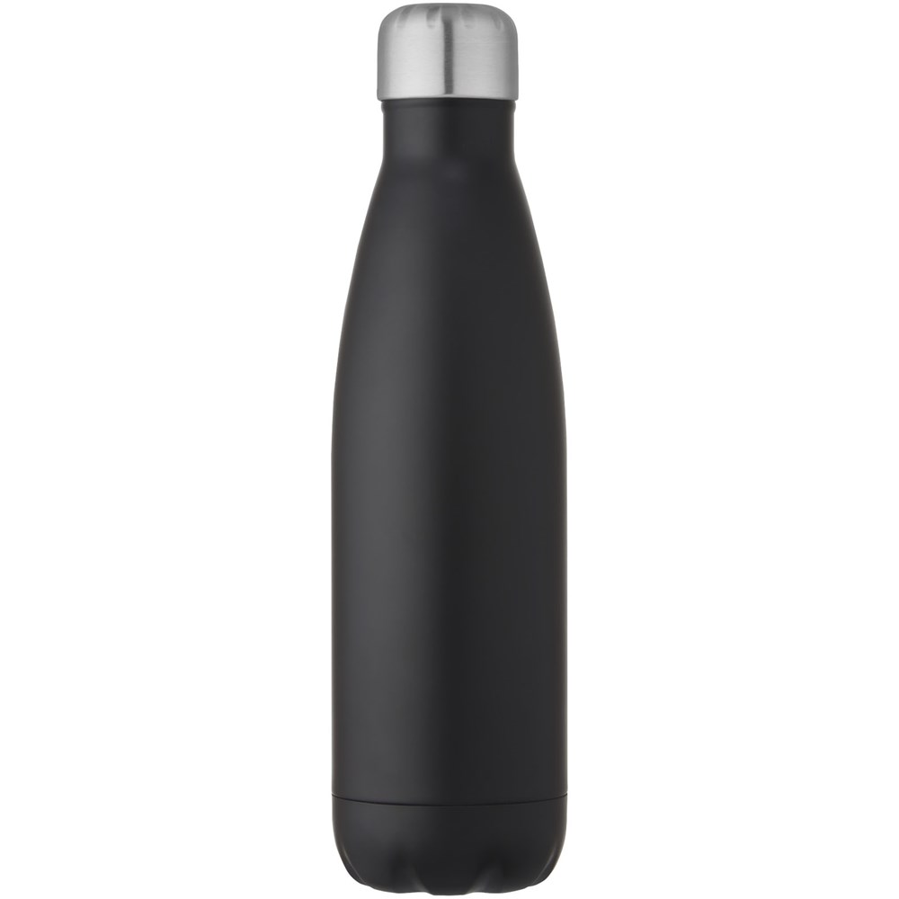 Bouteille isotherme sous vide Cove de 500 ml en cuivre et acier inoxydable recyclé certifié RCS  Noir