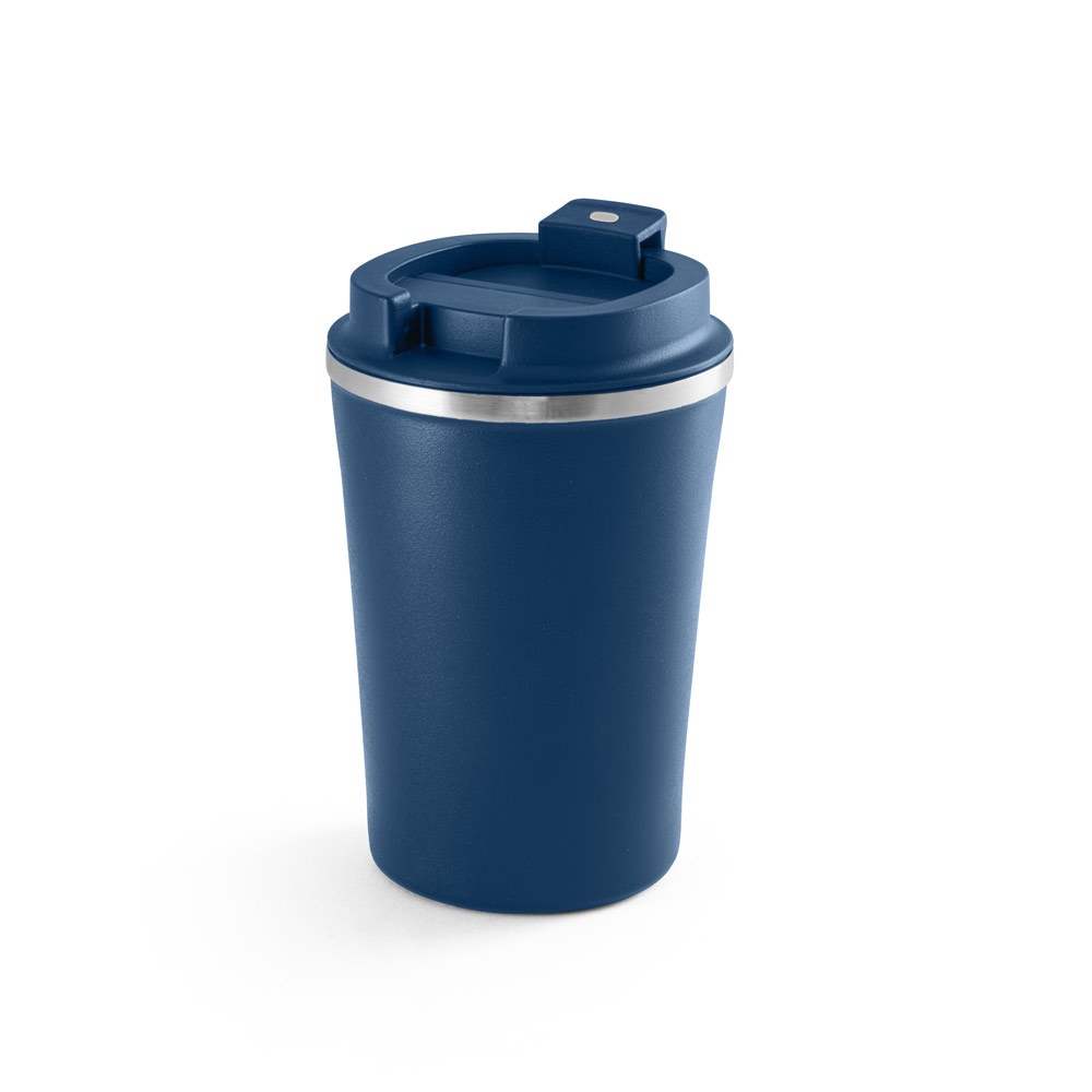 PHELPS CERAMIC Gobelet de voyage en acier inoxydable avec intérieur en céramique 470 ml bleu foncé