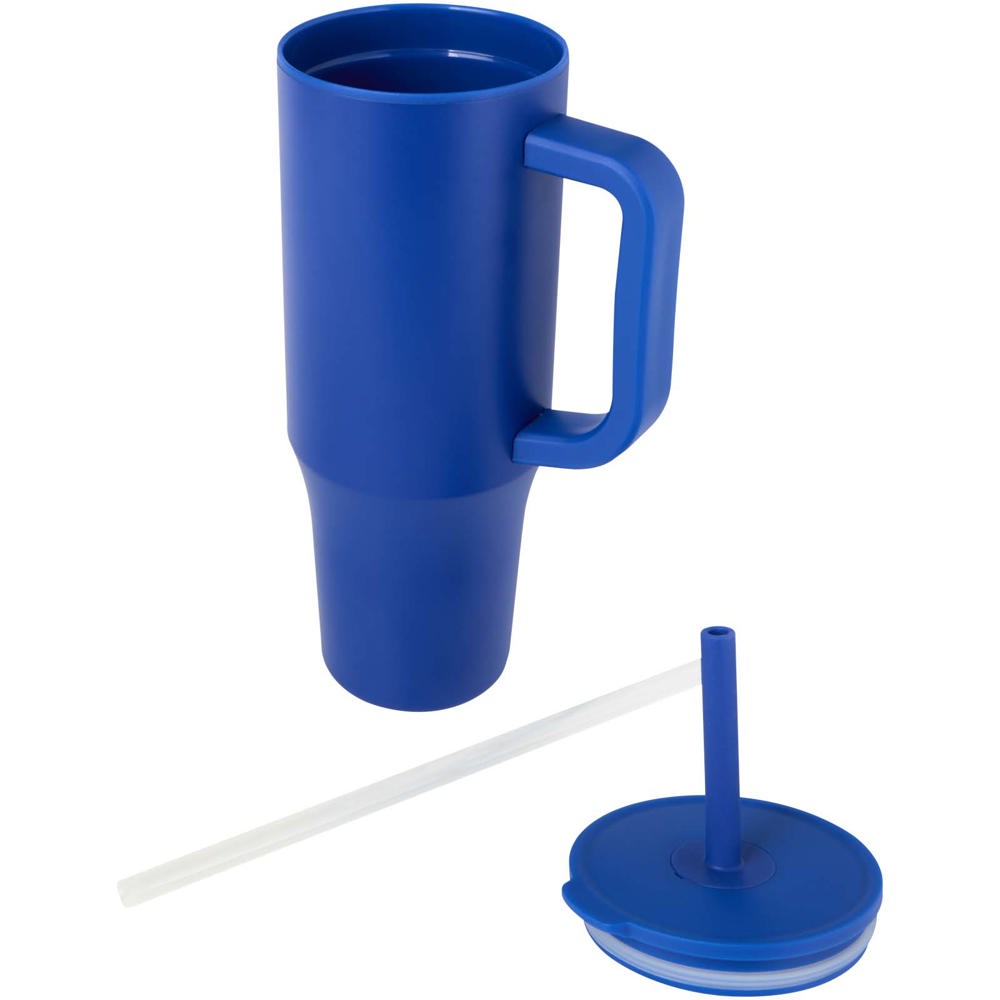 Brady 900 ml RCS-zertifizierter Isolierbecher mit Silikon Trinkhalm royalblau