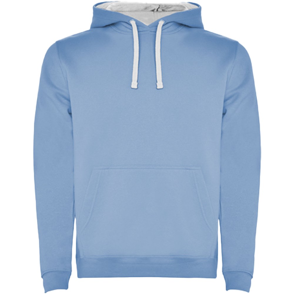Sweat à capuche Urban pour enfant Bleu ciel, Blanc