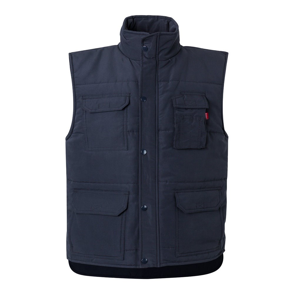 VL MEFITIS Steppweste mit mehreren Taschen (220g/m²), aus Polyester (100%) dunkelblau