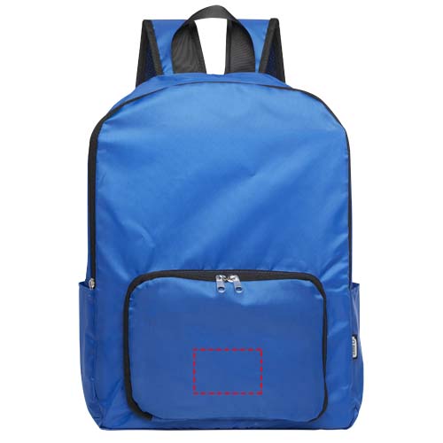 EcoFold faltbarer RPET Rucksack 15 L royalblau