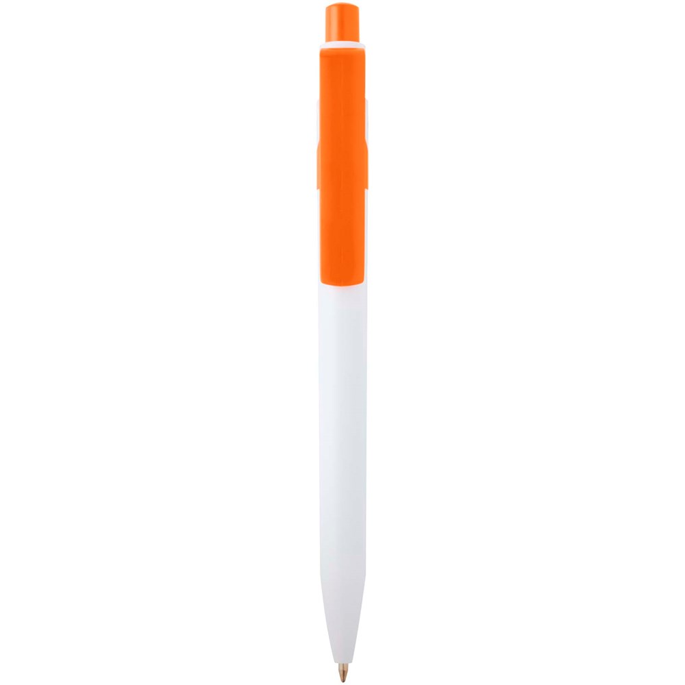 Stylo bille Unica en plastique recyclé (encre bleue) Orange
