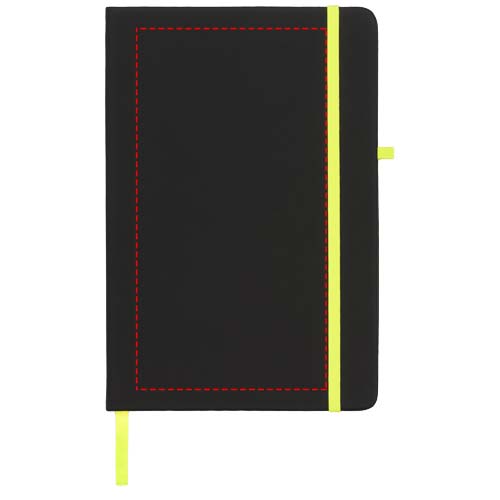 Noir A5 Notizbuch schwarz, limone