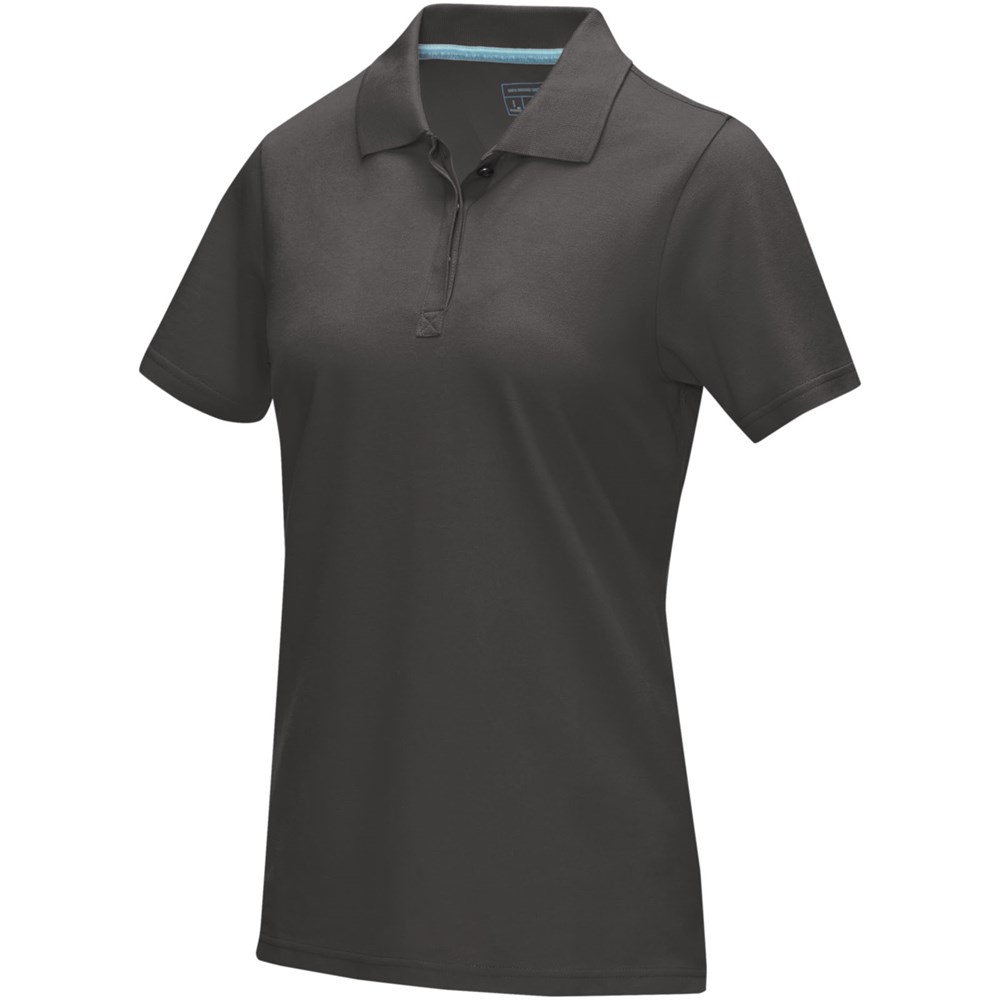 Polo Graphite bio manches courtes femme Gris storm