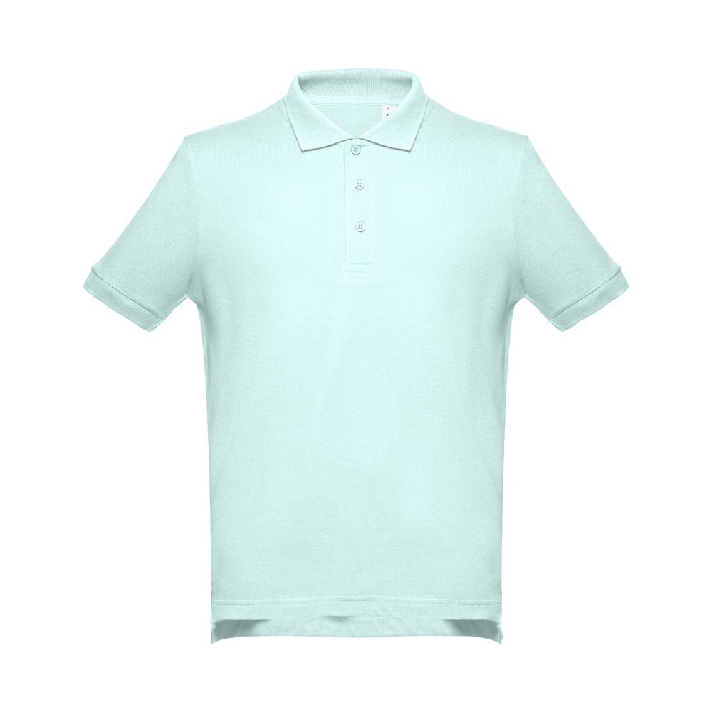 THC ADAM Polo à manches courtes en coton pour hommes Vert menthe