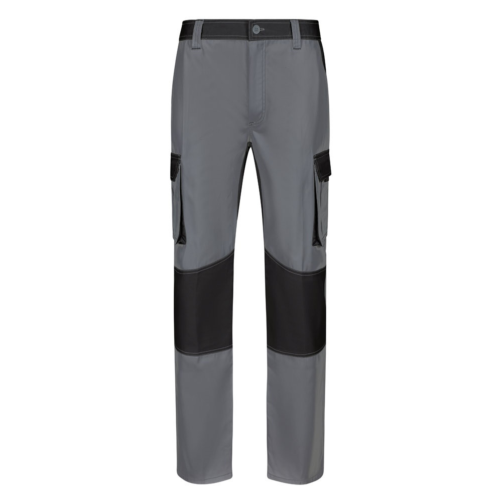 VL NJORD. Zweifarbige Twill-Hose mit mehreren Taschen (240 g/m²), aus Baumwolle (35%) und Polyester