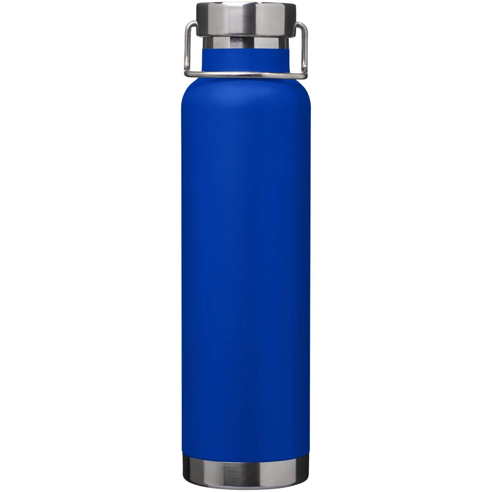 Bouteille avec isolation sous vide Astra de 650 ml en cuivre et acier inoxydable recyclé certifié RCS Bleu royal