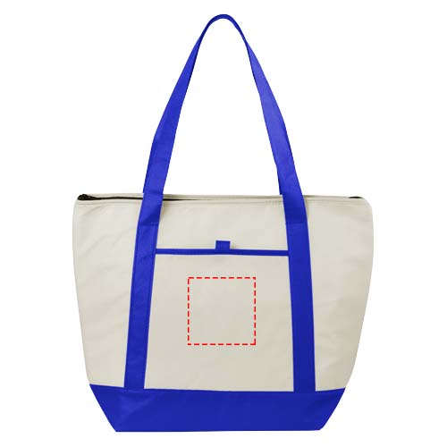 Lighthouse Non Woven Kühltasche 21L natural, royalblau