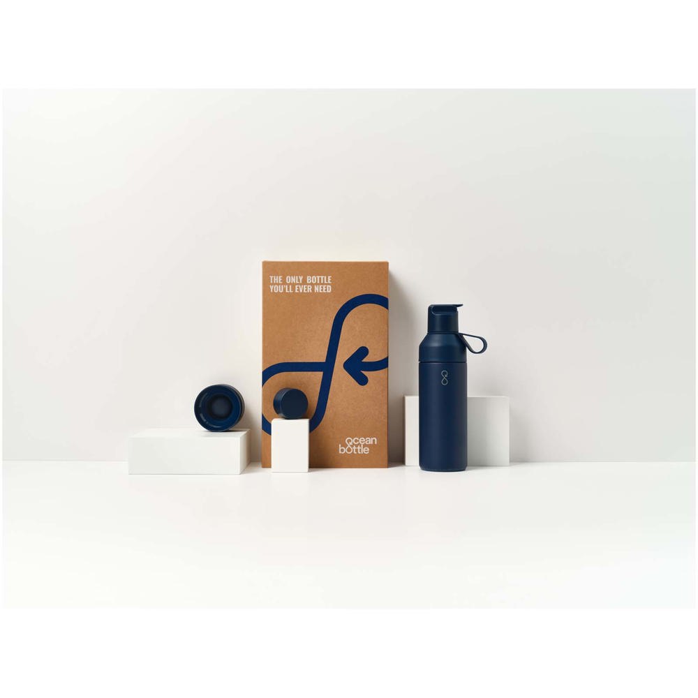 Ocean Bottle 500 ml 3 in 1 Set Ozeanblau