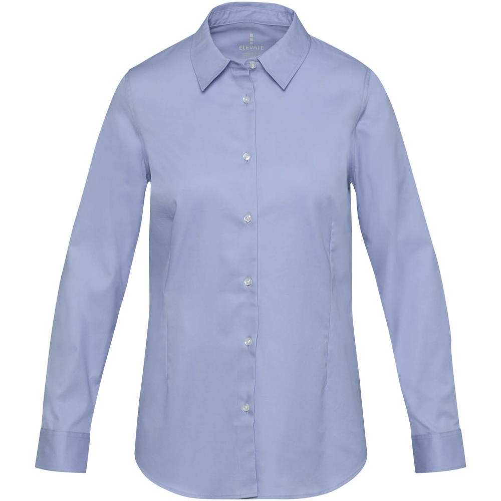 Citrine Twill Bluse hellblau