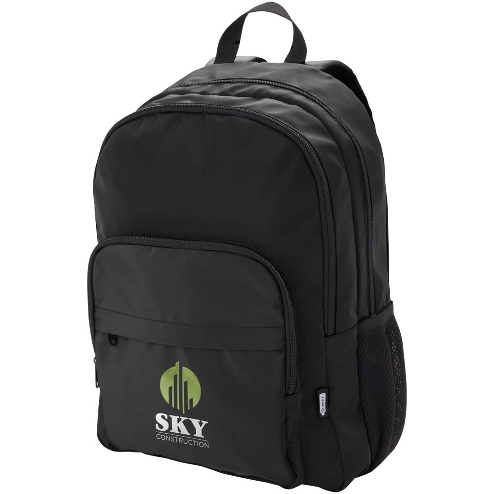 Sac à dos pour ordinateur portable 15'' Trend Plus recyclé certifié GRS de 20L Noir