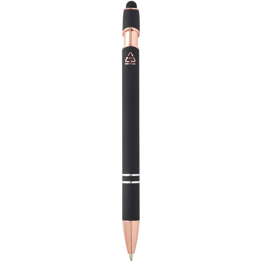 Nanna Kugelschreiber mit Roségold Finish schwarz
