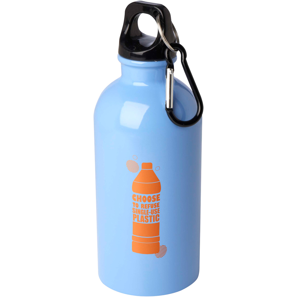 Trinkflasche 400 ml Trekking hellblau